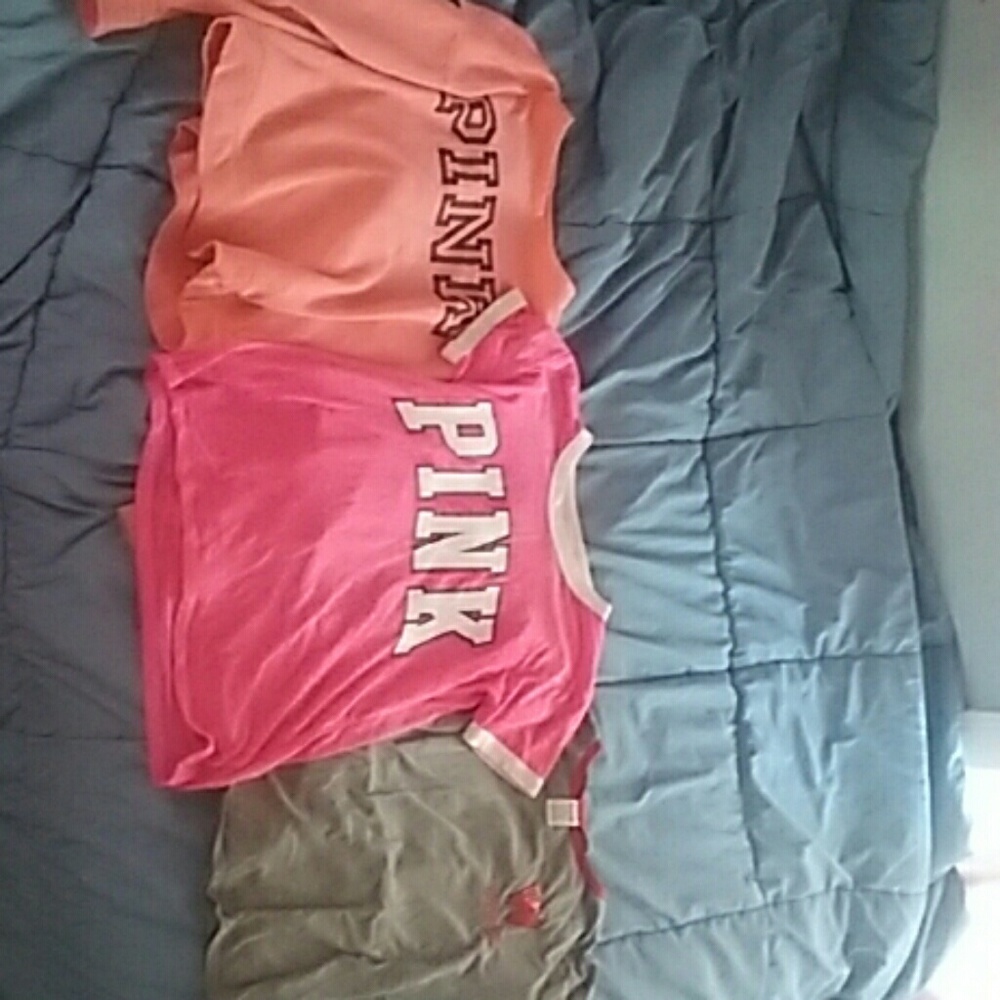 Victoria's secret pink shirts bundle